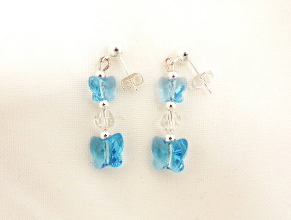 Swarovski Crystal Butterfly Earrings