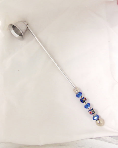 Blue Cloisonne Candle Snuffer