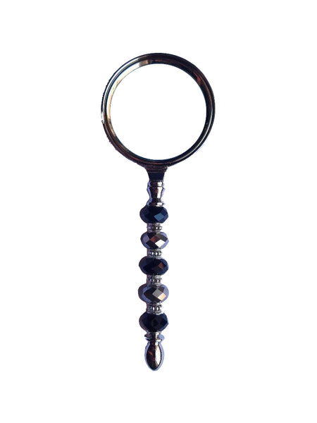 Chrome & Black Magnifying Glass