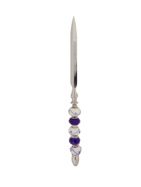Cobalt Swirl Letter Opener
