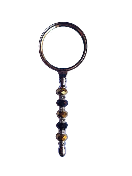 Gold & Black Magnifying Glass