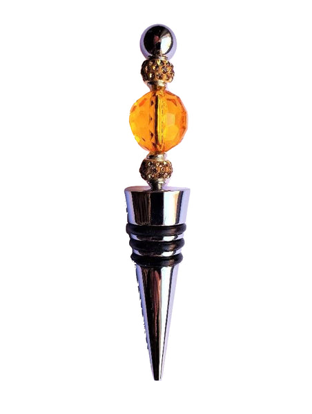 Golden Crystal Wine Stopper