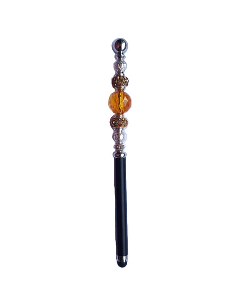 Golden Quartz & Crystal Stylus