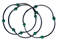 Green Mountain Jade Skinny Bracelet Set