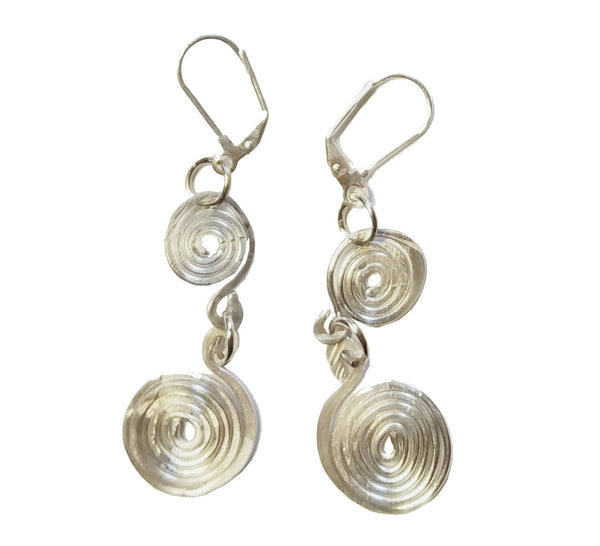 Silver Swirl Earrings