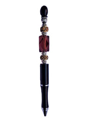 Smoky Quartz Jewel Tone Pen