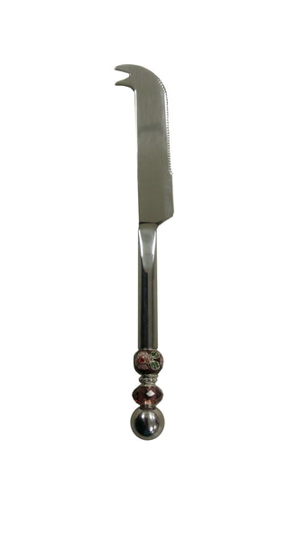 Mauve Cloisonné Cheese Knife